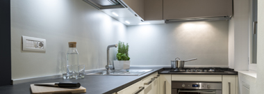 Kitchen in the evening