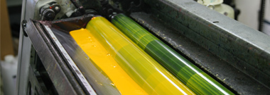Yellow ink in a one-color printing press