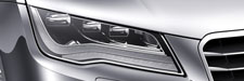 Car square front lights