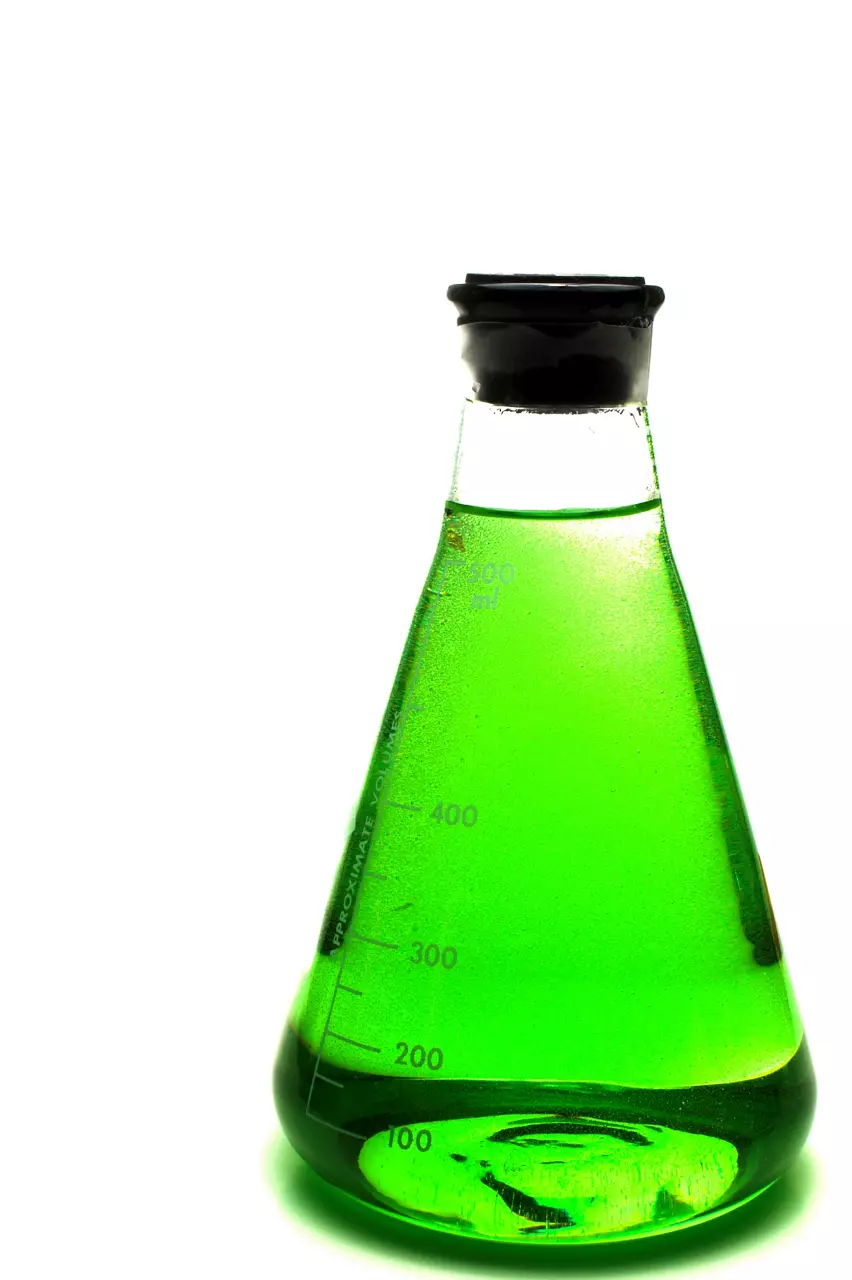 Green beaker 