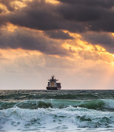 ship at sea